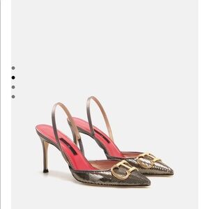 Carolina Herrera SLINGBACK POINT-TOE PUMPS